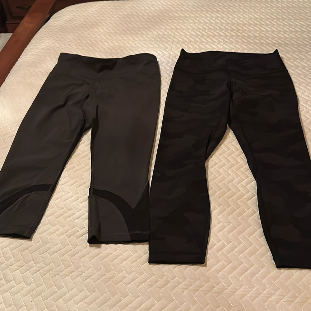 Lululemon Leggings - 2 Pair (Gray/Black Camo)